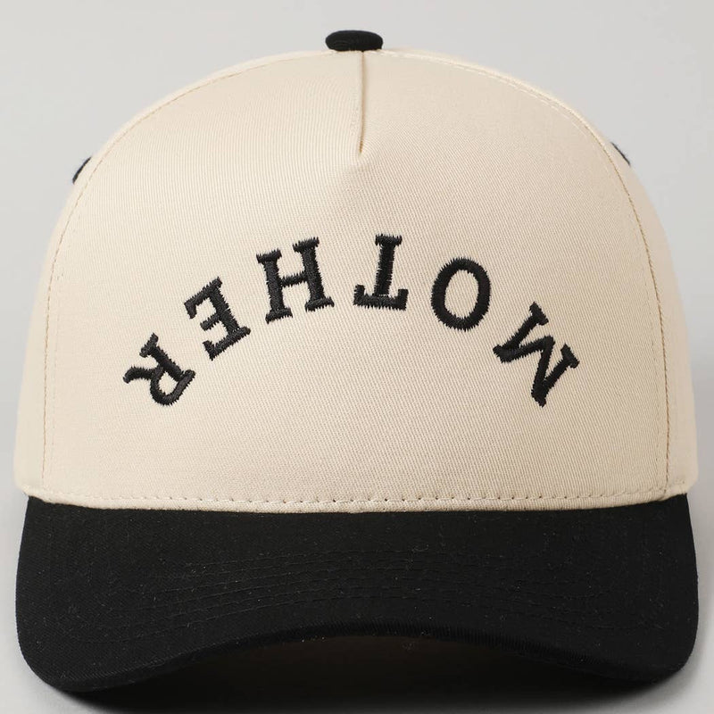 MOTHER Upside Down Embroidery Hat