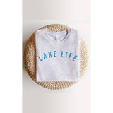 Retro Lake Life Graphic Tee: ASH GRAY
