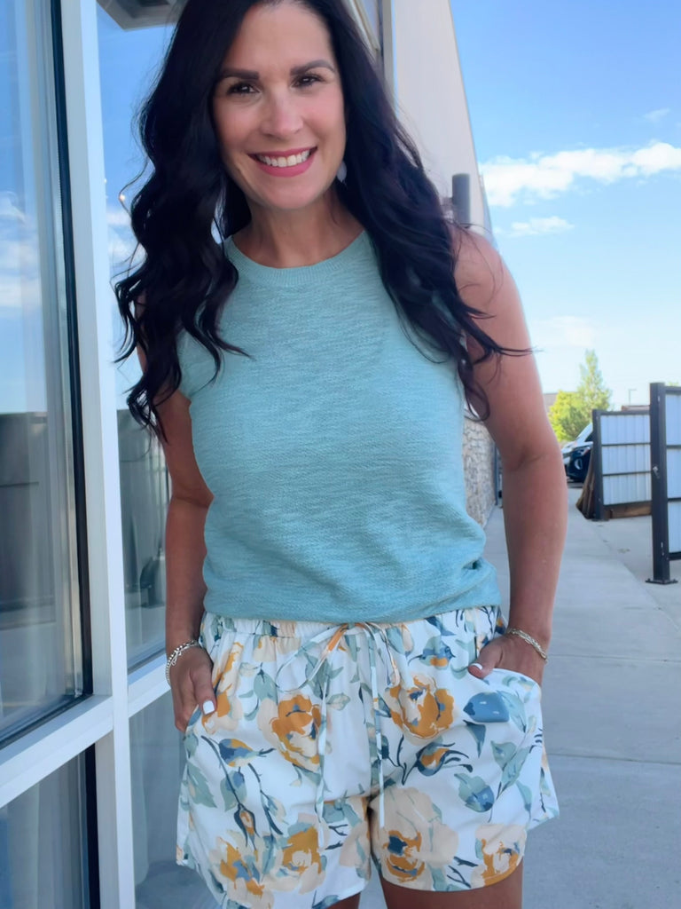 Flower Print Short