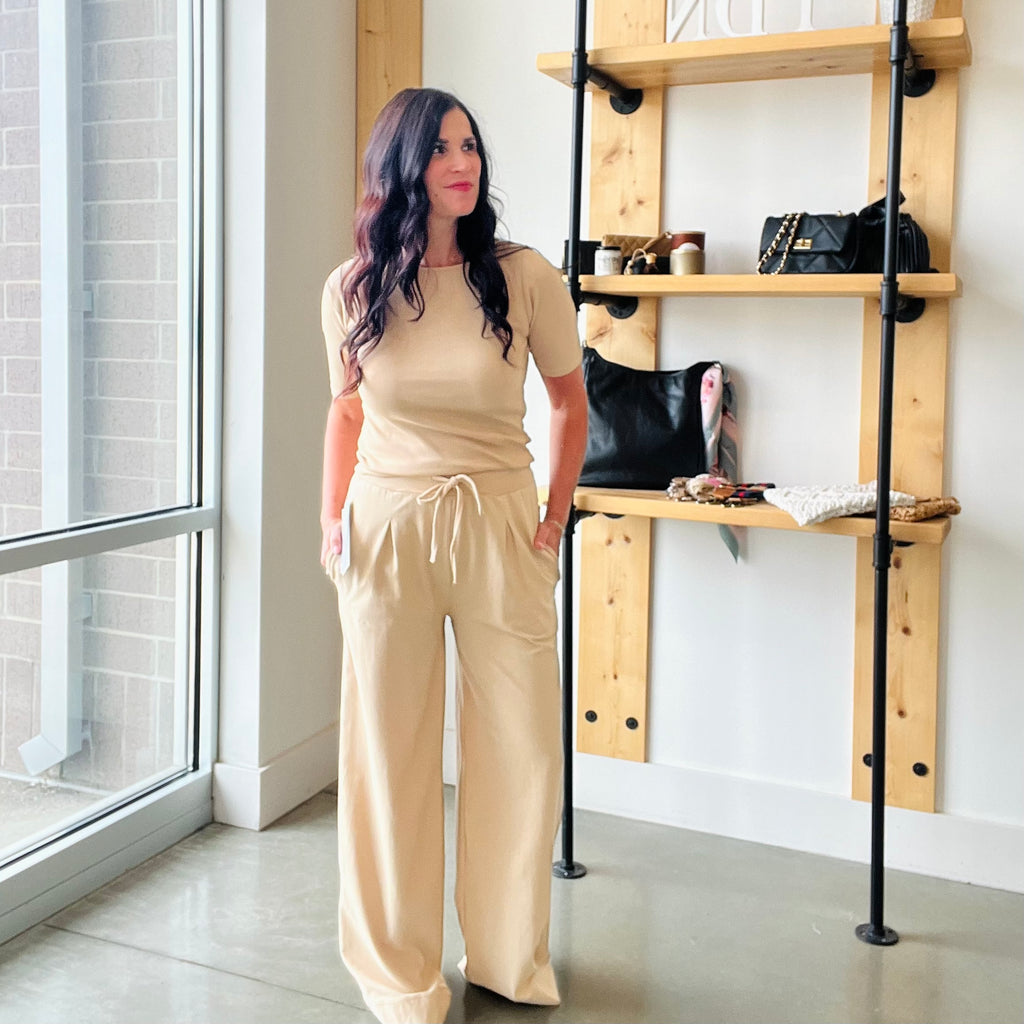 Vintage Ease Pima Cotton Set: TAUPE