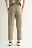 Laguna Soft Drape Cropped Pants: WARM GREY