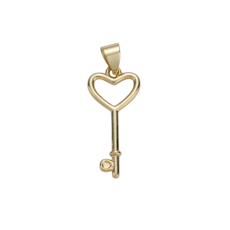 Charm Bar - Heart Key