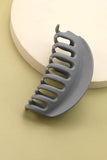 MATTE OVER SIZED HALF MOON HAIR CLAW CLIPS GREY