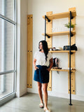 High Waist Wrap Denim Mini Skirt - Denim