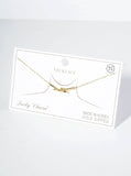18K Gold Dipped 1 Inch Brass Knot Pendant Necklace: Gold