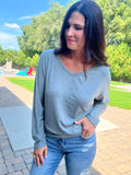 Modal Dolman Top - Heather Gray