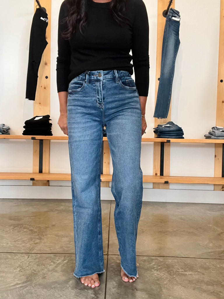 Mica High Rise Wide Leg Jeans