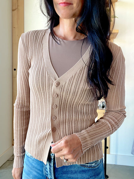 トップス andequal sheer pattern knit KHAKI sheer pattern knit – andequal