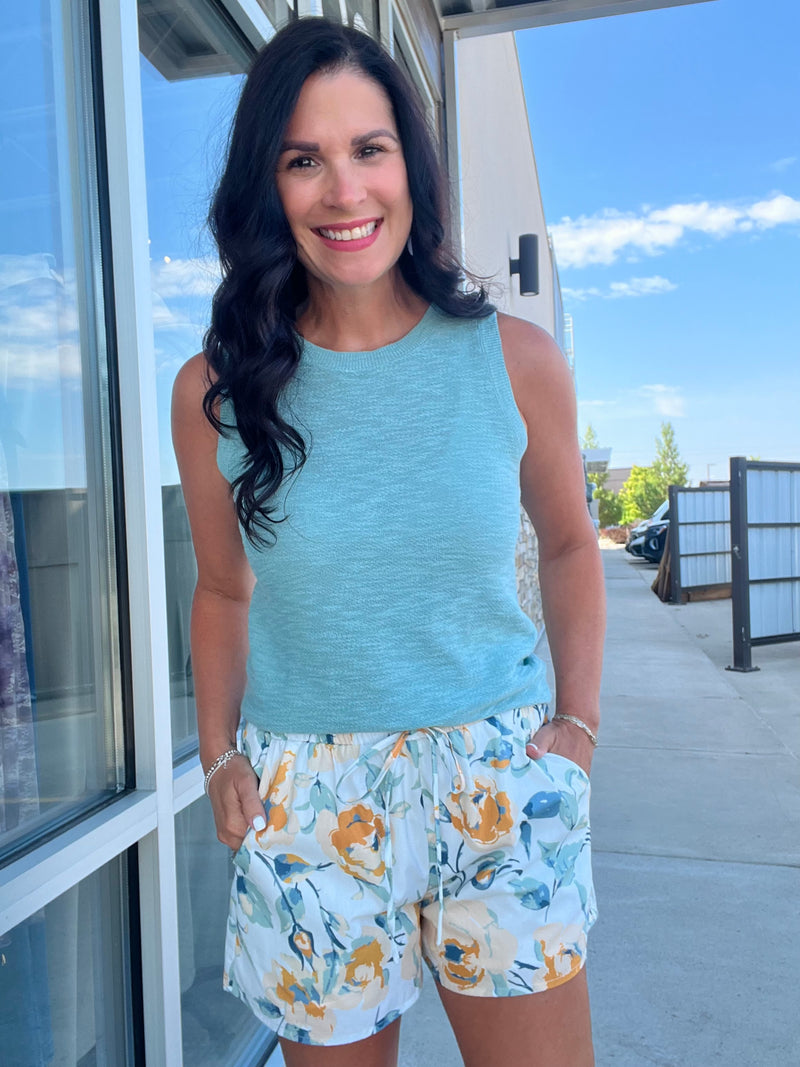 Flower Print Short