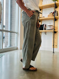Tencel Wide Leg Crop Pants - Fern