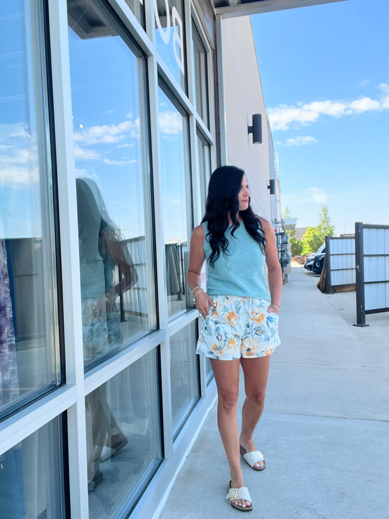 Flower Print Short