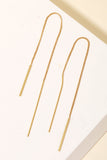 Gold Dipped Bar Threader Earrings
