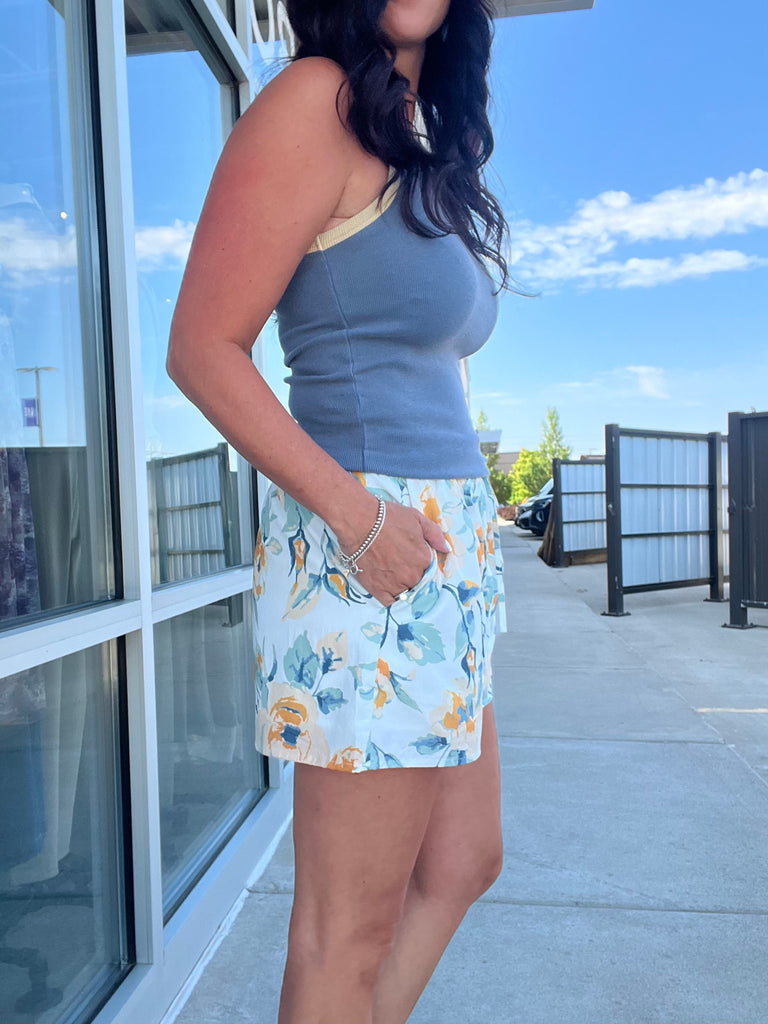 Flower Print Short