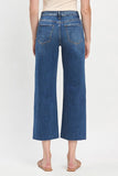 Vervet High Rise Raw Hem Wide Leg Crop