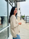 Waffle Knit Dolman Sweater - Olive
