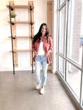Ribbed Button Up Shacket