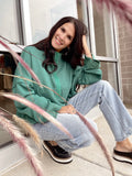 DOORBUSTER French Terry Cropped Pullover