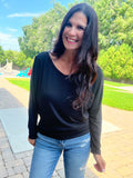 Modal Dolman Top - Black