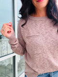Slub Yarn Sweater - Mocha