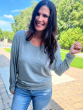 Modal Dolman Top - Heather Gray