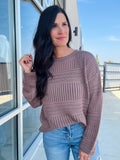 Crochet Sweater - Chocolate