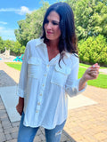 Tab Sleeve Button Down Shirt