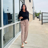 Tencel Tapered Pants - Cocoa