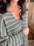 DOORBUSTER Striped Knit Sweater