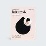 Quick Dry Hair Towel - Eco Black