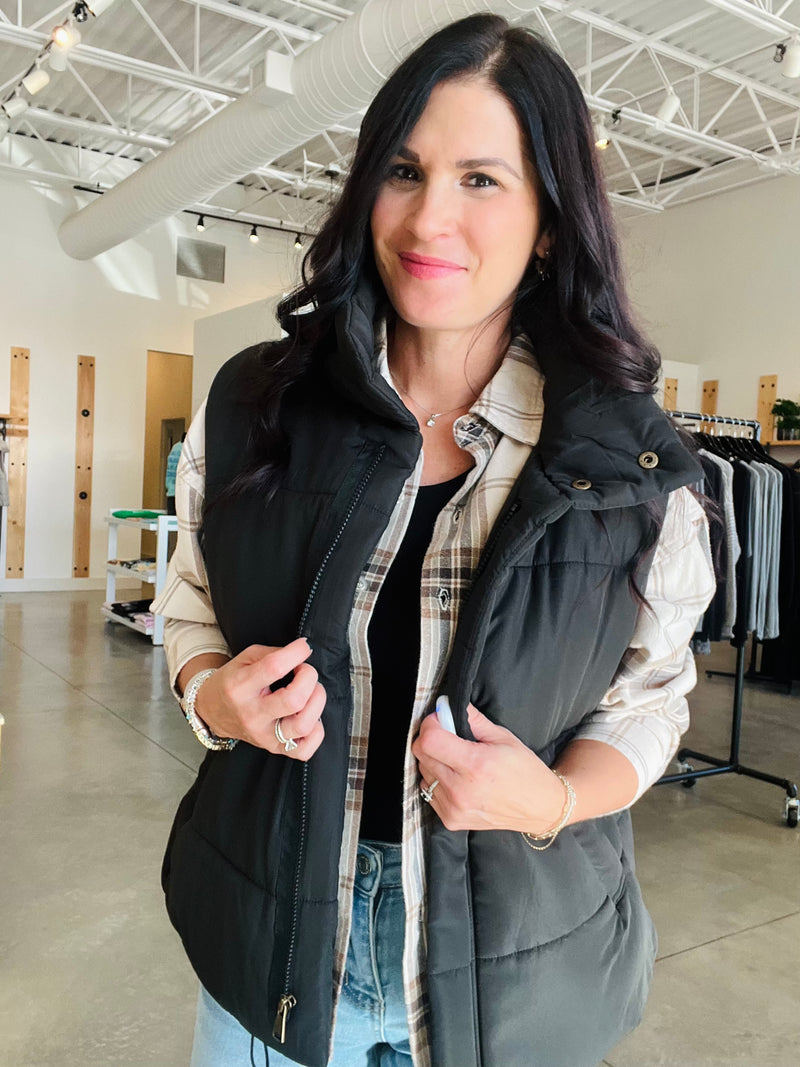 Puffer Vest - Black