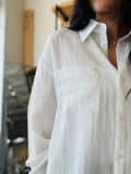 Easy Breezy White Button Down Top