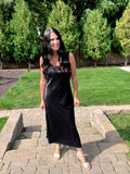 Elegant Satin Dress in Black
