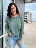 Slub Yarn Sweater - Spruce