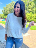 Slub Yarn Sweater - Off White
