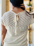 Sweater Knit Top in Ivory