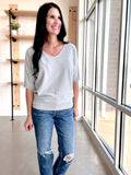 Short Sleeve Dolman Sweater