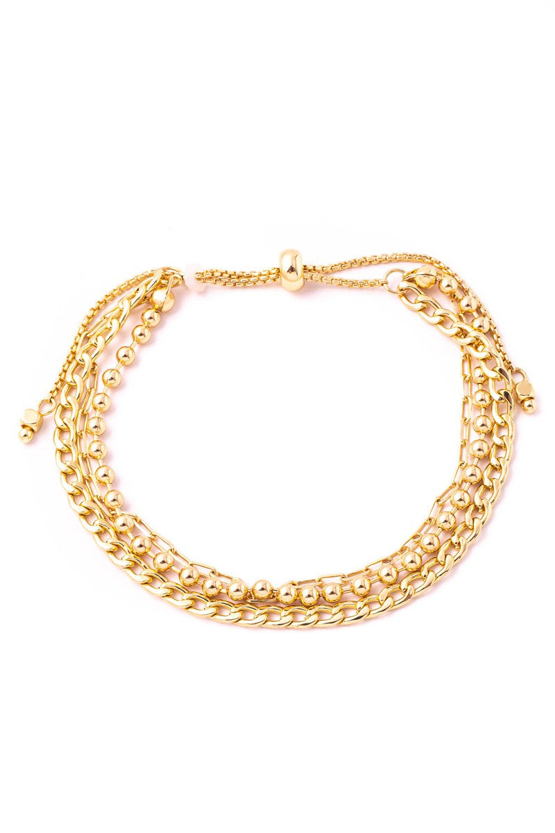 Multi Chain Link Adjustable Bracelet