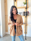 Dolman Sleeve Cardigan in Camel