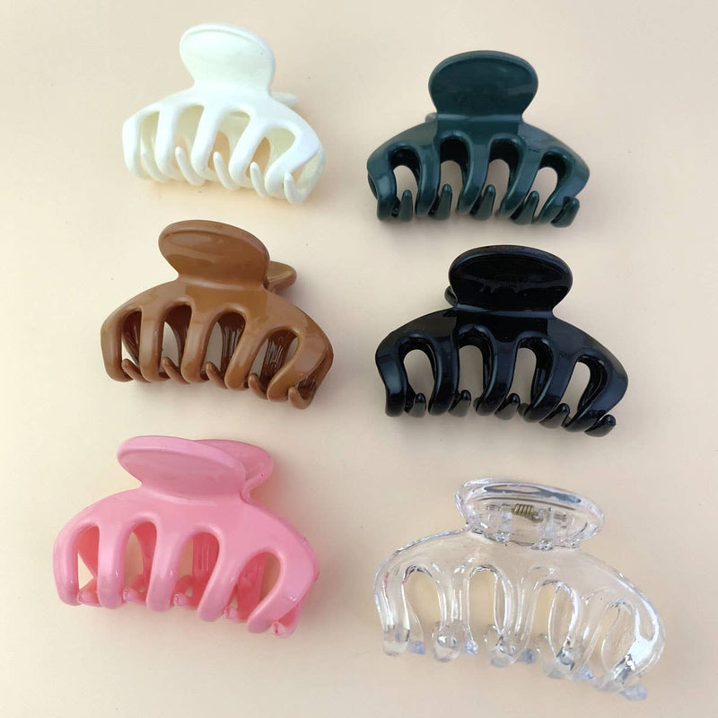 2.76" HAIR CLAW CLIP BLACK