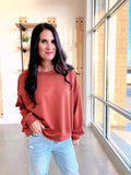 Scuba Relaxed Crop Sweatshirt