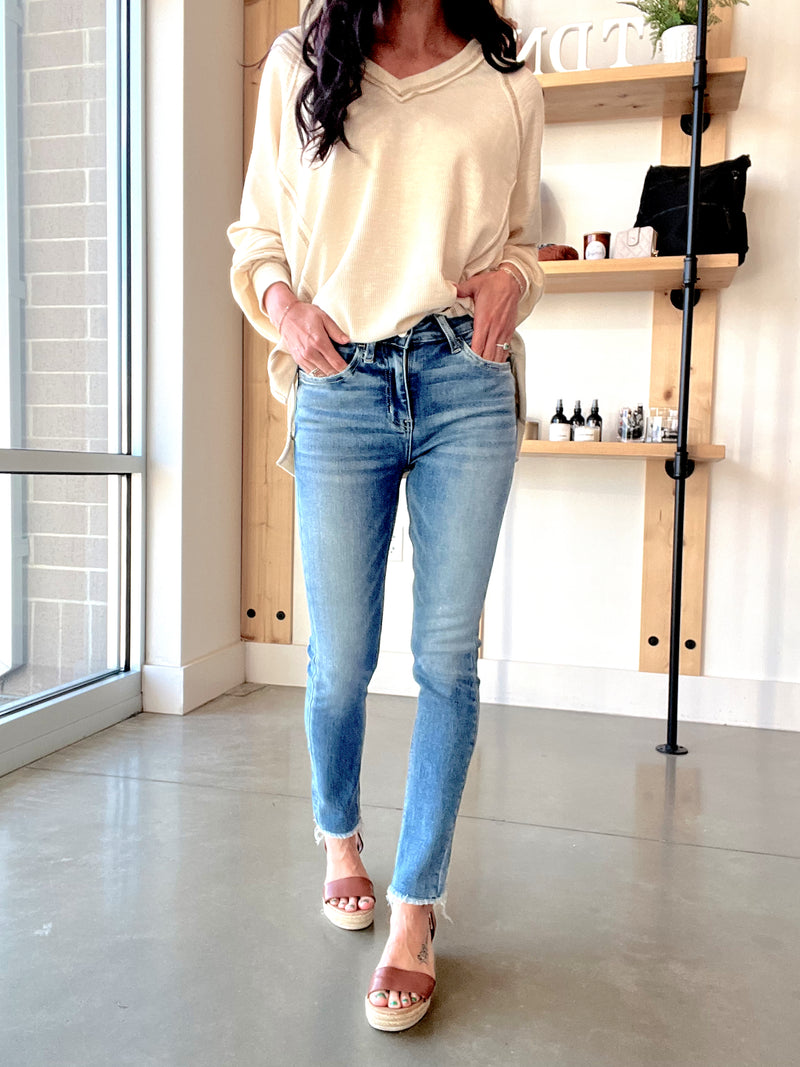 Vervet High Rise Crop Skinny