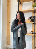 Cable Knit Cardigan in Black