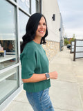 Soft Waffle Pocket Tee - Heather Juniper