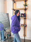 Drop Shoulder Oversized Hoodie - Skol Purple