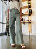 Ankle Wide Pant - Muted Blue