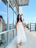 Floral Front Tie Midi Dress