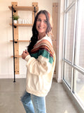 Contrast Stripe Sweatshirt