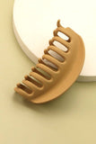 MATTE OVER SIZED HALF MOON HAIR CLAW CLIPS CLAY BEIGE