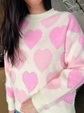 Hearts & Pearls Knit Sweater