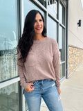 Slub Yarn Sweater - Mocha